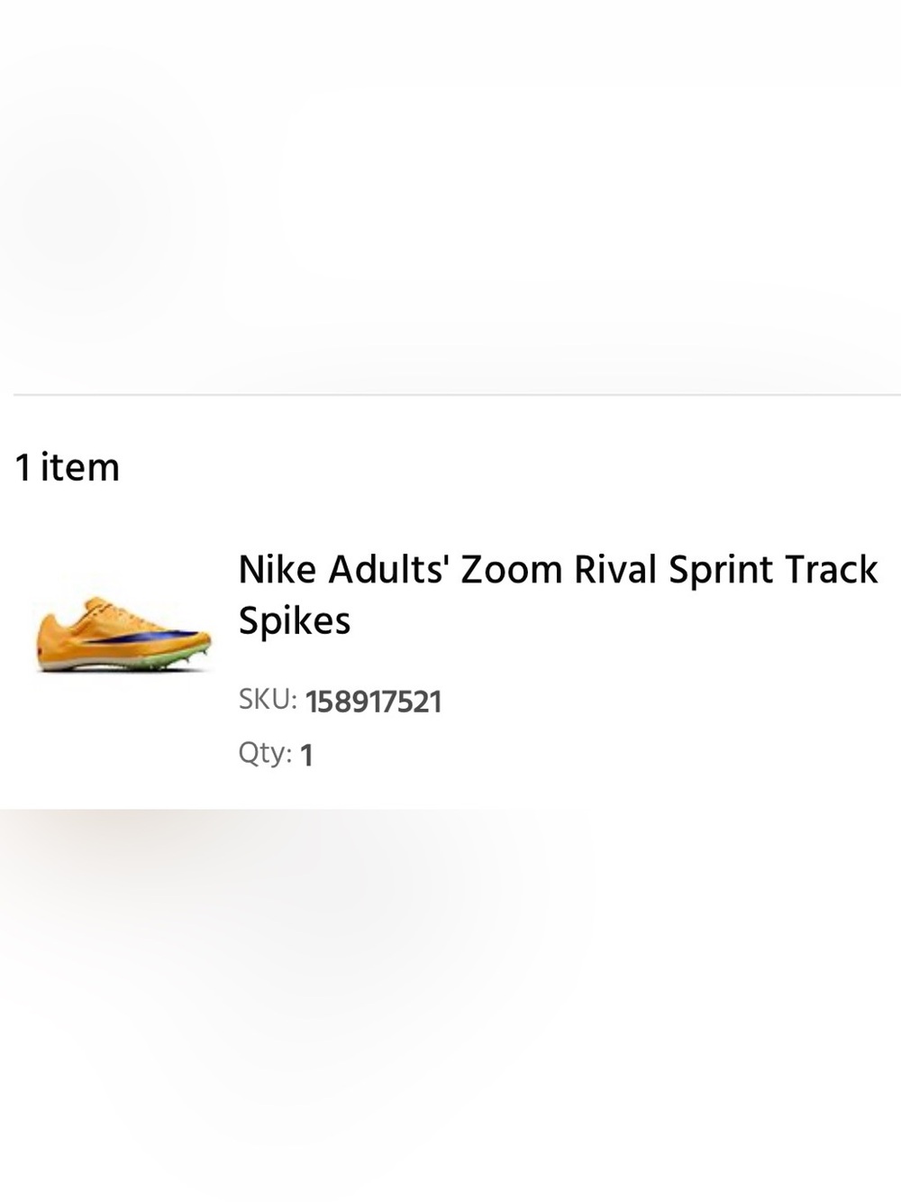 Nike rival sprint spikes
